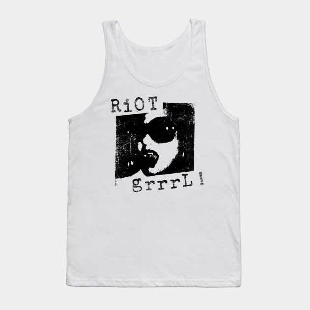 riot Grrrl t shirt punk Tank Top by TeeFection